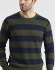 Olive Stripe Sweater