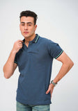 GREY BLUE POLO SHIRT