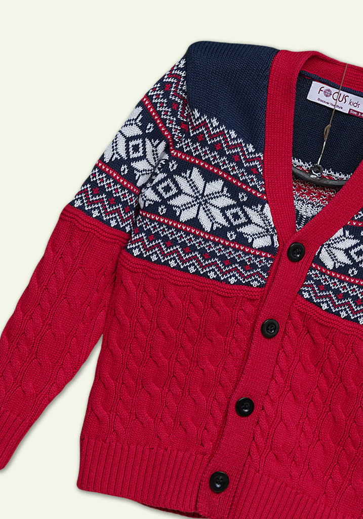 Red Navy Sweater