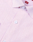 Crimson Pinstripe Dress Shirt