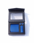 Blue Texture Micro Fabric Tie Box