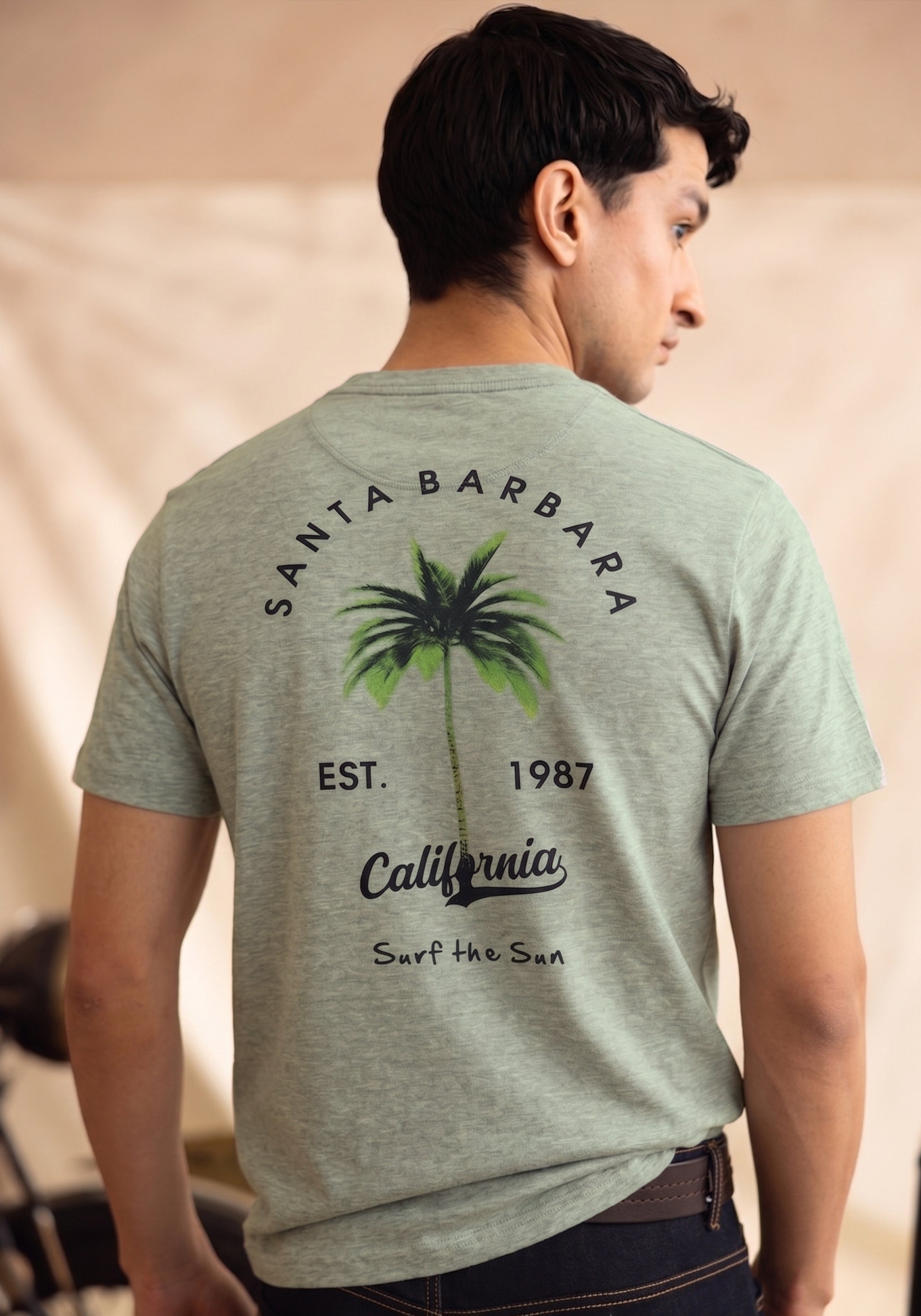 Light Green Graphic T-Shirt