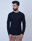 Navy Blue Knitted Sweater