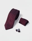 Maroon Micro Fabric Tie Box