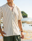 White Lining Textured Casual Shirt