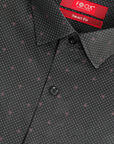 Black Print Dress Shirt
