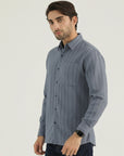 Modern Fit Sky Striped Shirt