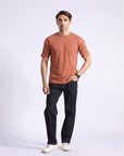Drop Shoulder Rust T-Shirt