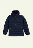 Navy Puffer Hooded Jacket