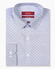Red Micro Motif Dress Shirt