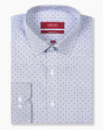 Red Micro Motif Dress Shirt