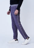 Purple Melange Trousers