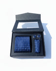 Navy Micro Fabric Tie Box