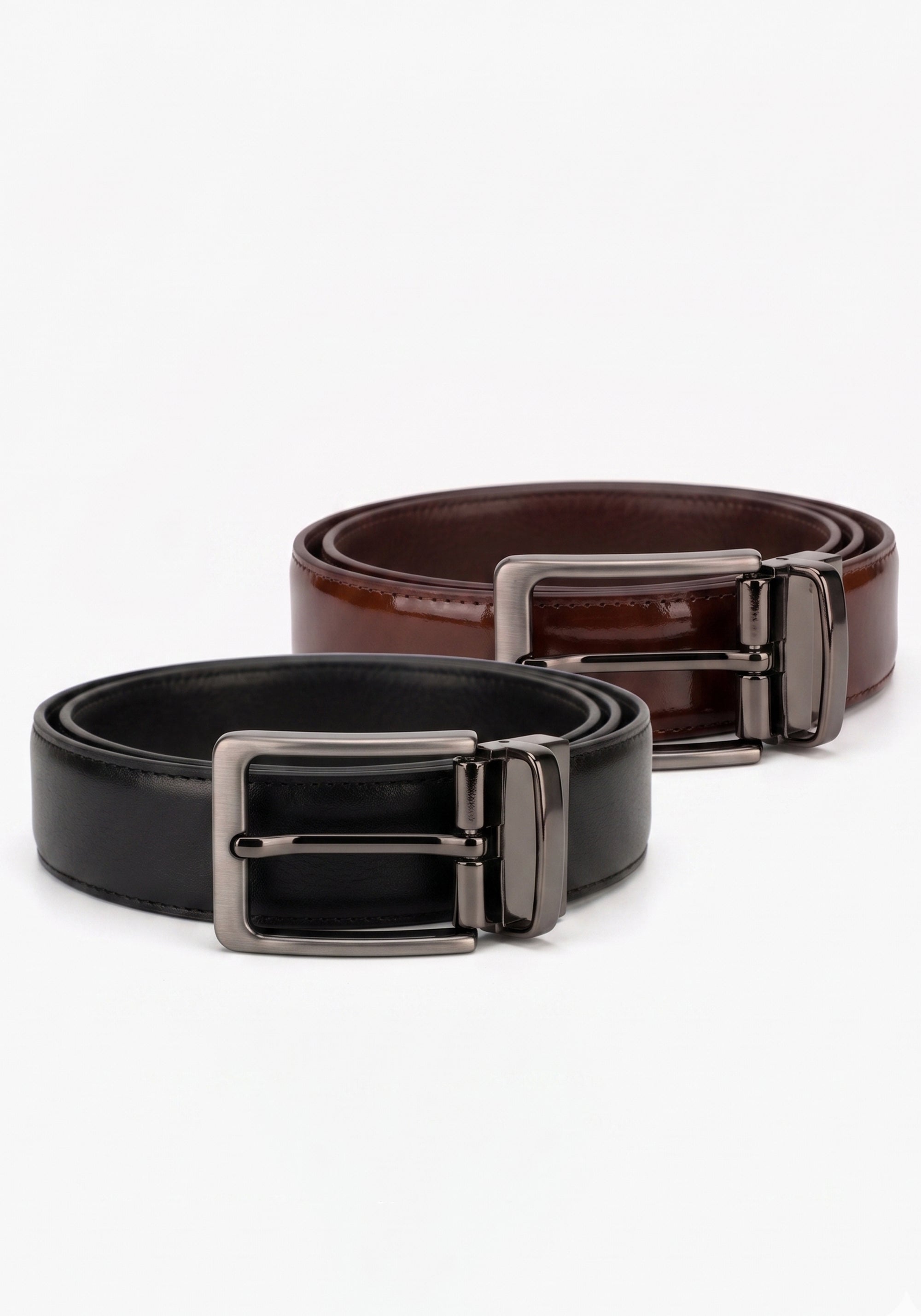 Reversible Black &amp; Polish Brown Belt