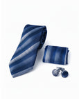 Blue Micro Fabric Tie Box