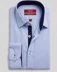 FOCUS Essential Blue Checked Dress Shirt