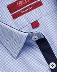 FOCUS Essential Blue Checked Dress Shirt
