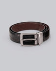 Reversible Texture Brown & Black Belt