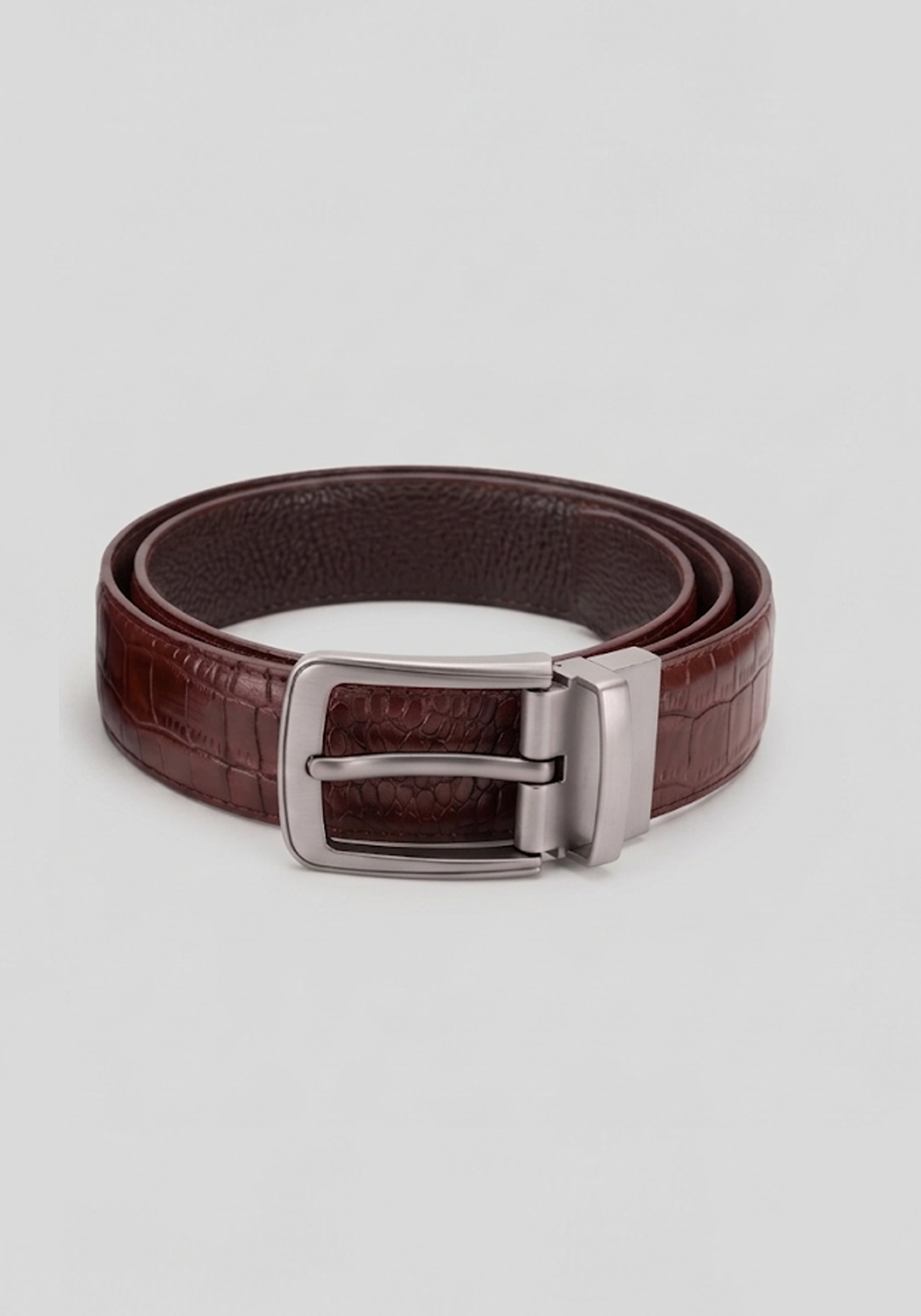 Reversible Texture Brown &amp; Black Belt