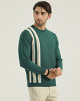 Round Neck Green Sweatshirt