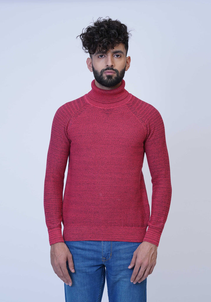 Turtle Neck Red Sweater