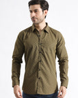 Brown Printed Casual Shirt
