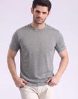 Light Gray Crew Neck T-Shirt