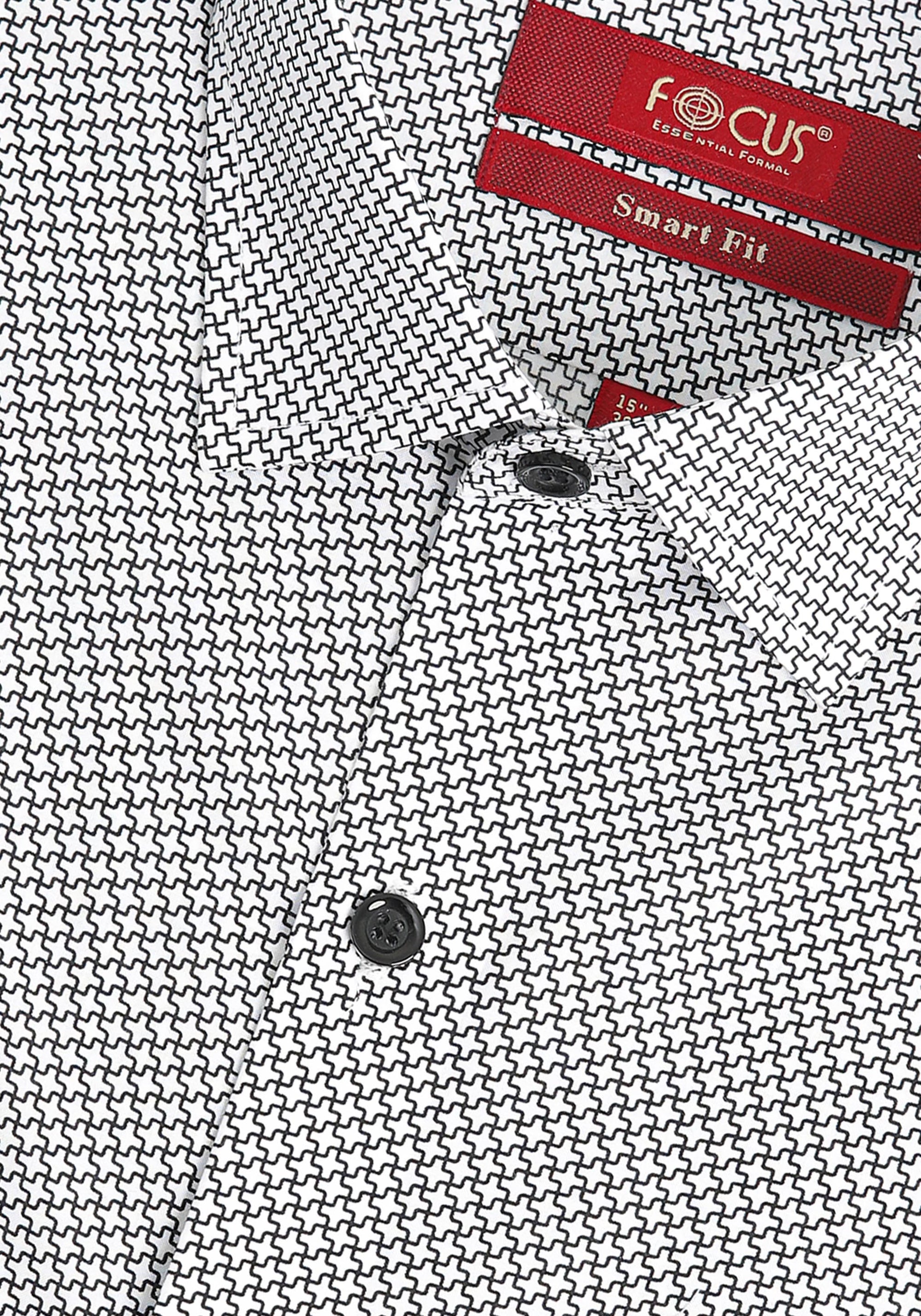 Grey Print Dress Shirt