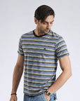 Men’s Multi-Stripe Crew Neck T-Shirt