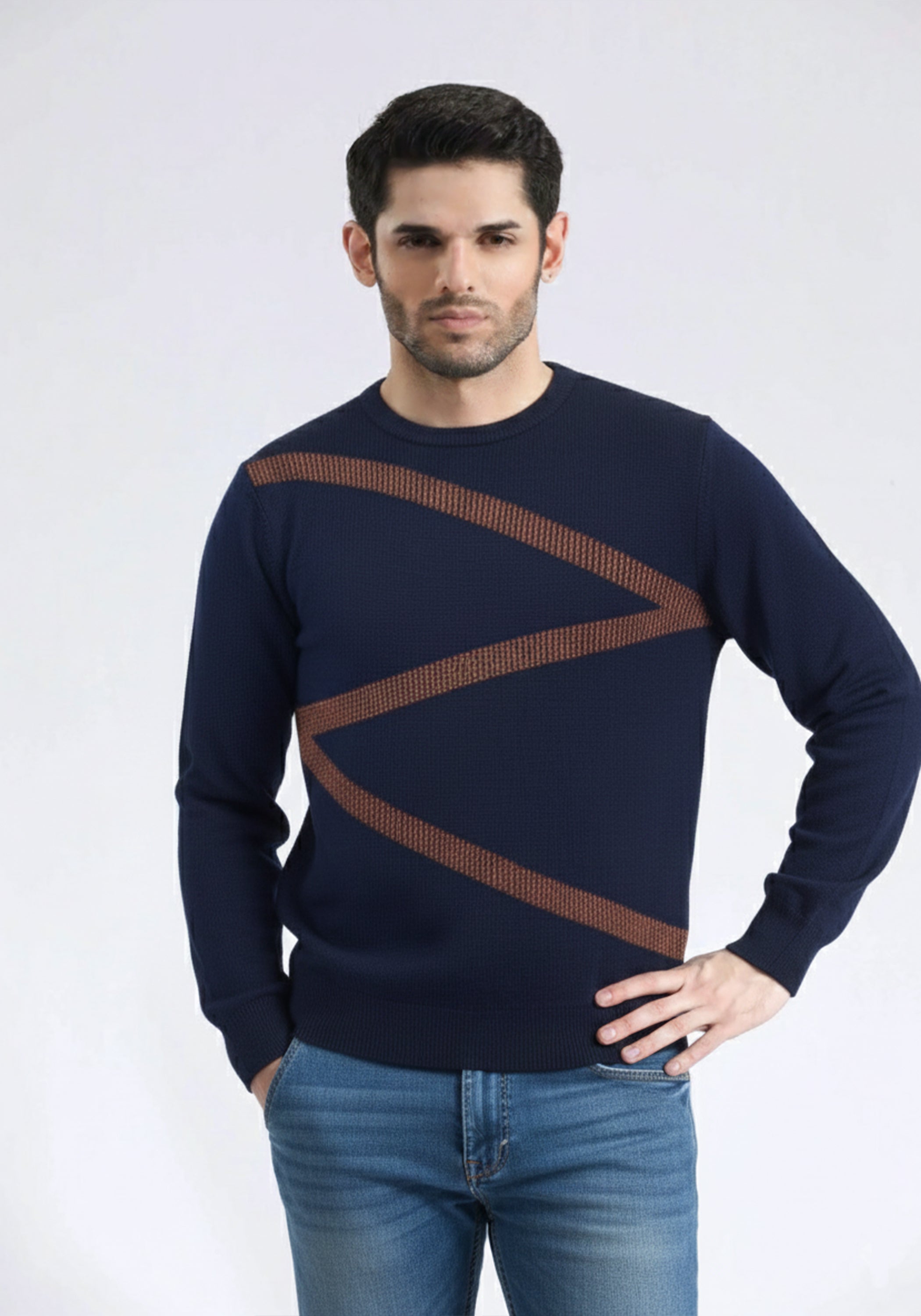 Navy Blue Sweater – Focus Clothing Pk