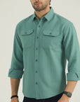 Sea Green Double Pocket Shirt