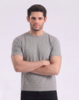 White Gray Printed T-Shirt