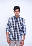 BLACK WHITE  BUTTON DOWN SHIRT