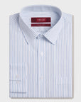 White Blue Lining Dress Shirt