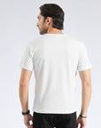 Men’s Off-White Textured T-Shirt