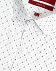 White Print Dress Shirt
