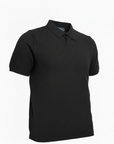 Black Texture Polo Shirt