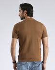Brown Texture shirt Polo Shirt