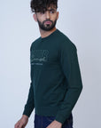 Basic Bottle Dark Green SweatShirt