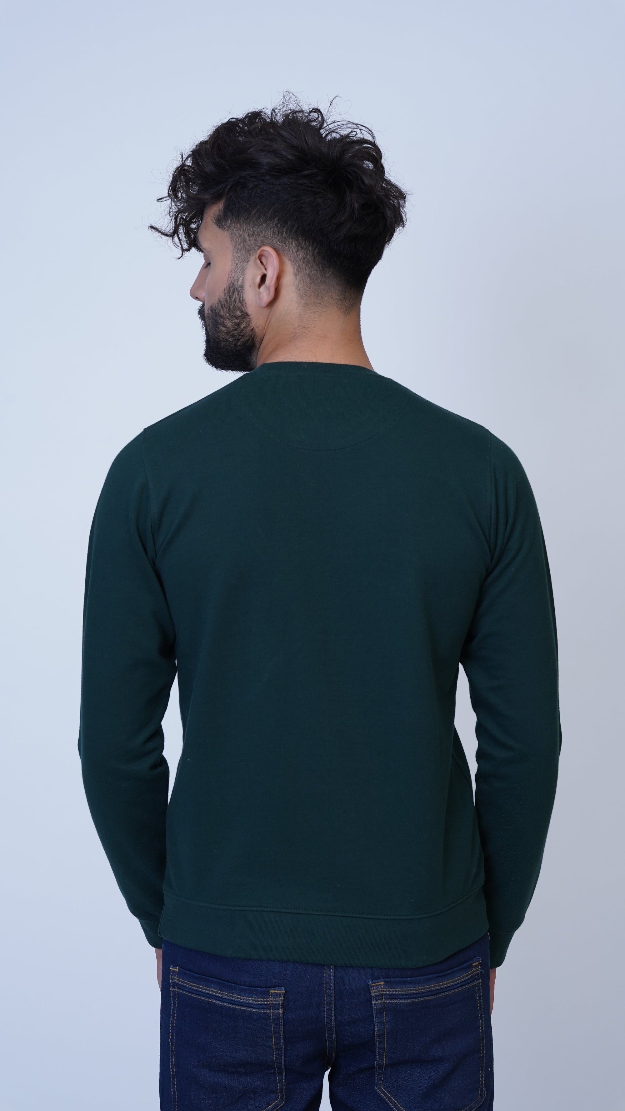 Basic Bottle Dark Green SweatShirt