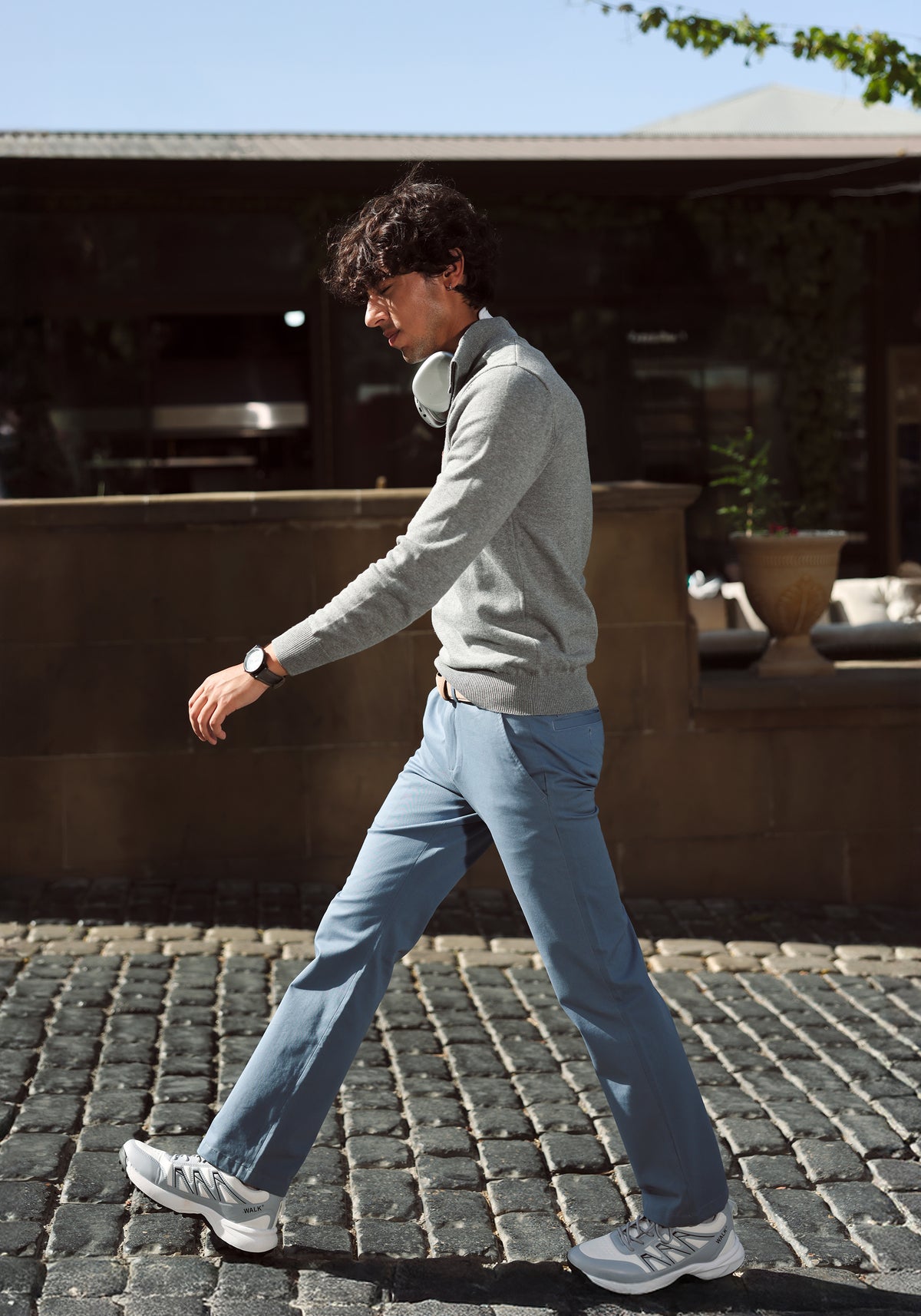 Grey Zip Up Sweater
