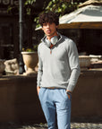 Grey Zip Up Sweater