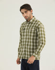 Olive Plaid Classic Shirt