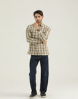 Light Brown Plaid Classic Shirt