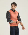 Orange Lining Sweater