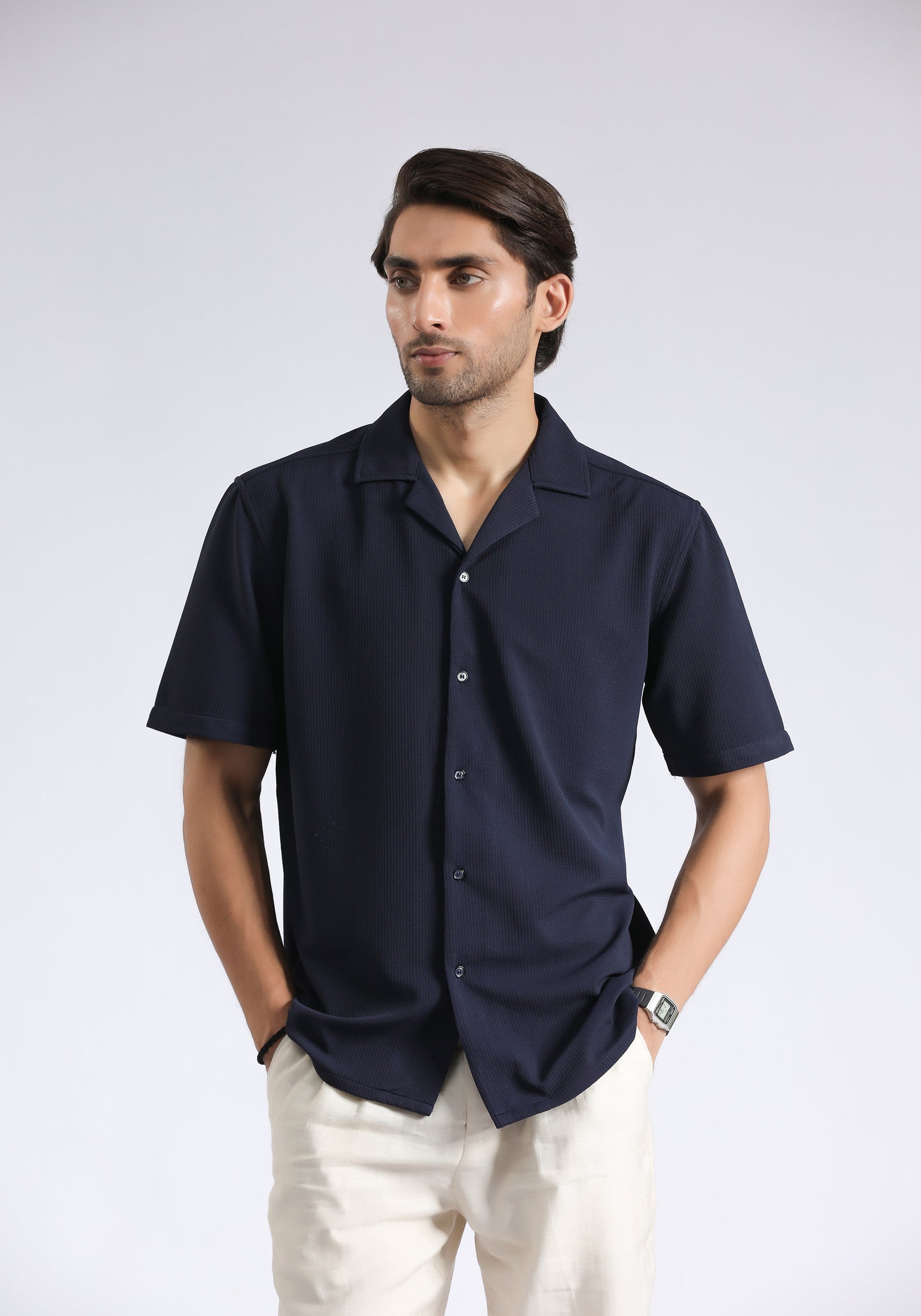 Navy Casual Shirt