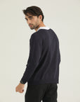 Panelled Zip Collar Sweater
