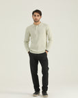 Beige Self Lining Sweatshirt
