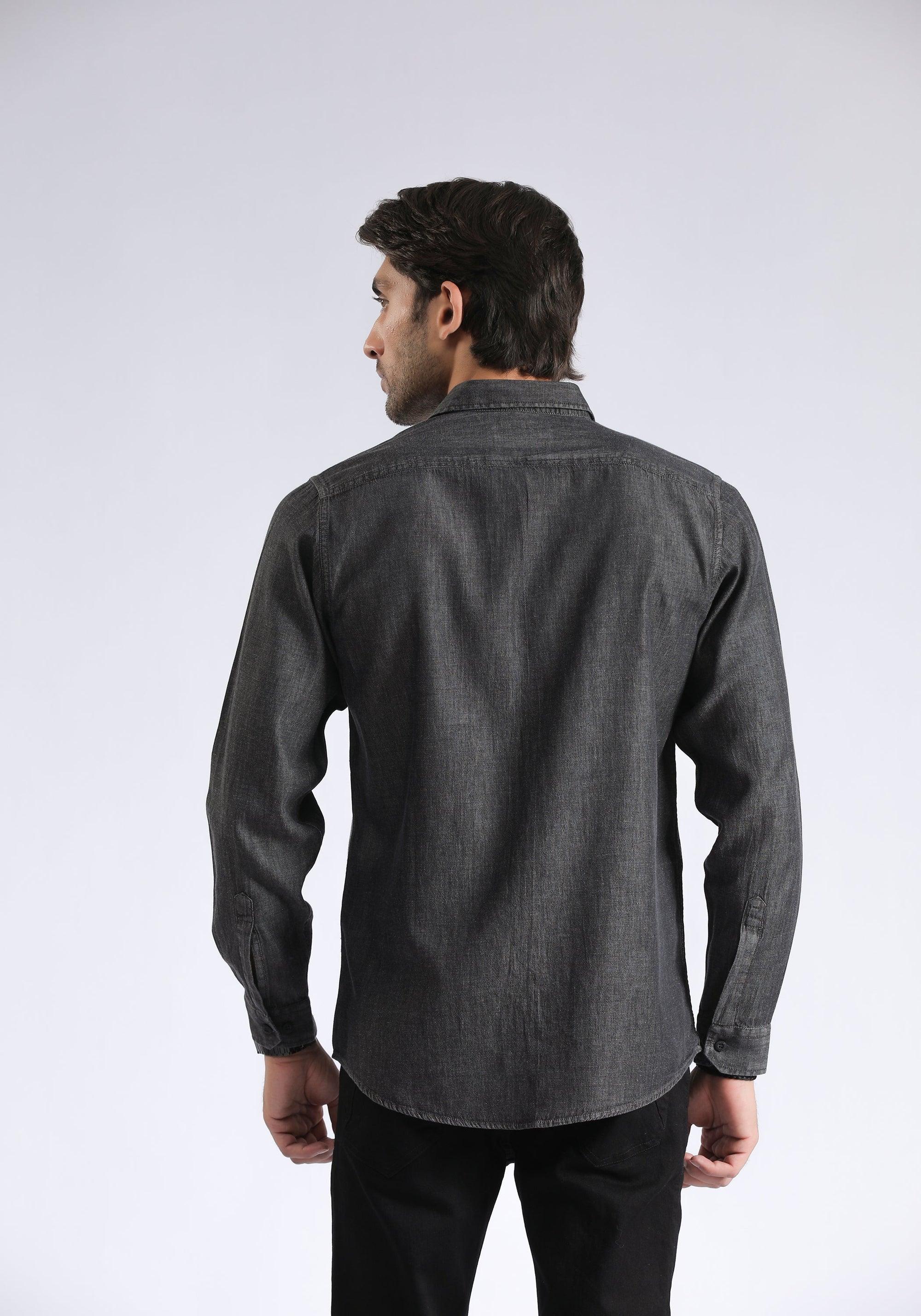 Gray &amp; Black Casual Shirt