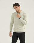 Beige Self Lining Sweatshirt